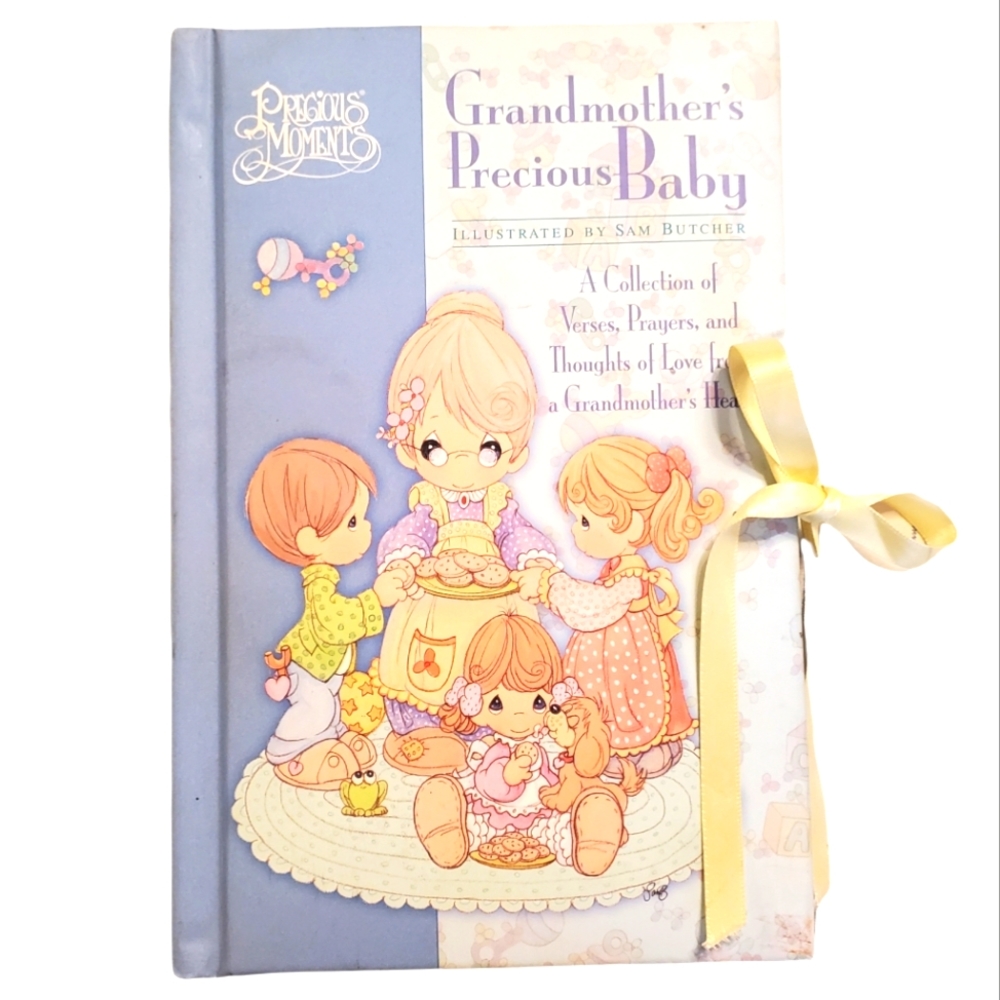 Precious Moments Grandmother's Precious Baby Book - Purple and Yellow